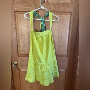 Pilcro anthropology 100% cotton Chartreuse Sleeveless Sundress
